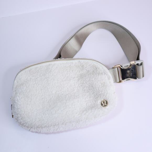 lululemon athletica Handbags - LULULEMON Fleece Everywhere Belt Bag Light Ivory Shoulder Crossbody Purse